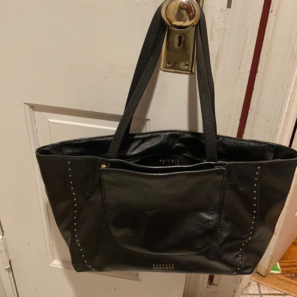 Barney New York Gold studded Tote Bag